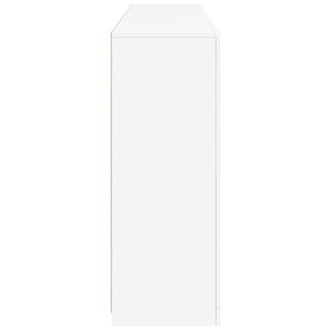 Sideboard Weiß mit LED-Leuchten 162 cm