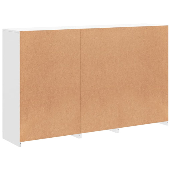 Sideboard Weiß mit LED-Leuchten 162 cm