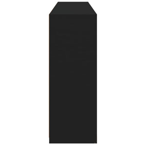 Sideboard mit LED Schwarz 162x37x100 cm