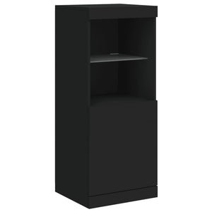 Sideboard mit LED Schwarz 162x37x100 cm