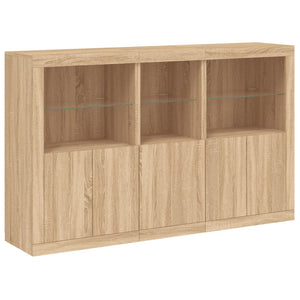 Sideboard mit LED Sonoma-Eiche 162 cm