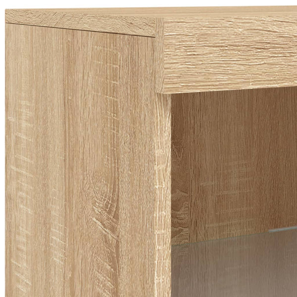 Sideboard mit LED Sonoma-Eiche 162 cm