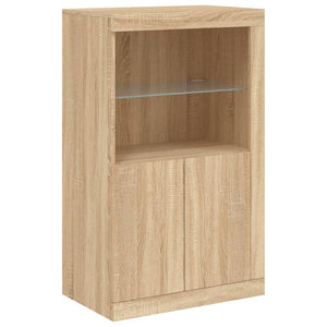 Sideboard mit LED Sonoma-Eiche 162 cm