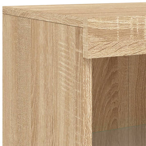 Sideboard mit LED Sonoma-Eiche 162 cm