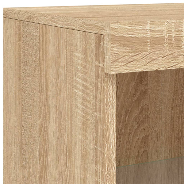 Sideboard mit LED Sonoma-Eiche 162 cm