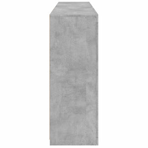Sideboard mit LED-Leuchten, Betongrau, 162 cm