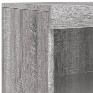 Sideboard mit LED Grau Sonoma 162 cm
