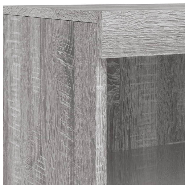 Sideboard mit LED Grau Sonoma 162 cm