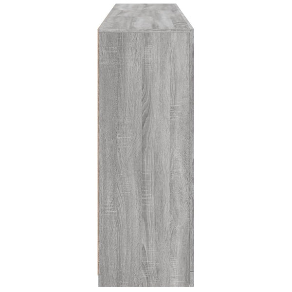 Sideboard mit LED Grau Sonoma 162 cm