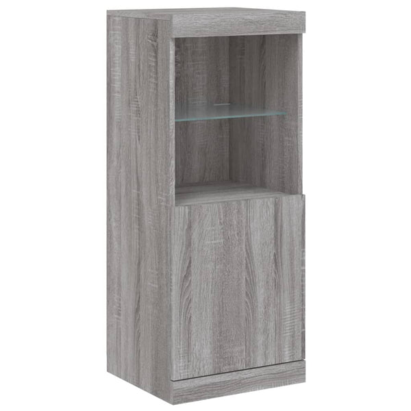 Sideboard mit LED Grau Sonoma 162 cm