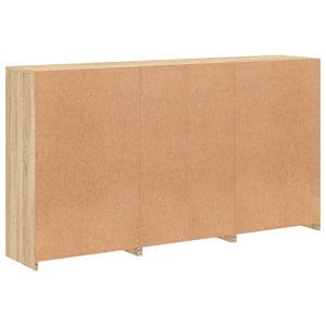 Sideboard Sonoma-Eiche mit LED-Leuchten, 181,5 cm