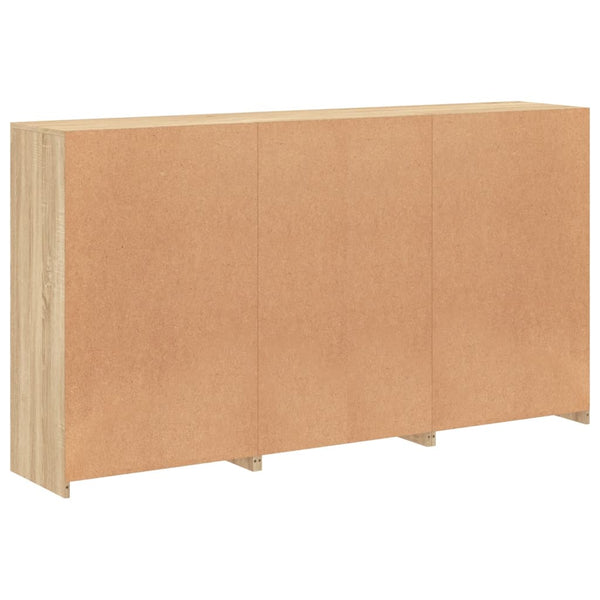Sideboard Sonoma-Eiche mit LED-Leuchten, 181,5 cm