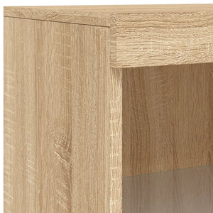 Sideboard Sonoma-Eiche mit LED-Leuchten, 181,5 cm