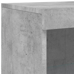 Sideboard mit LED Betongrau 181,5 cm