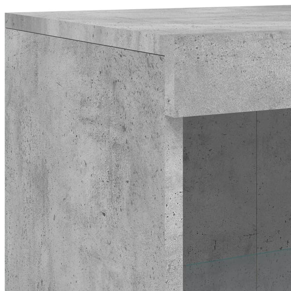 Sideboard mit LED Betongrau 181,5 cm