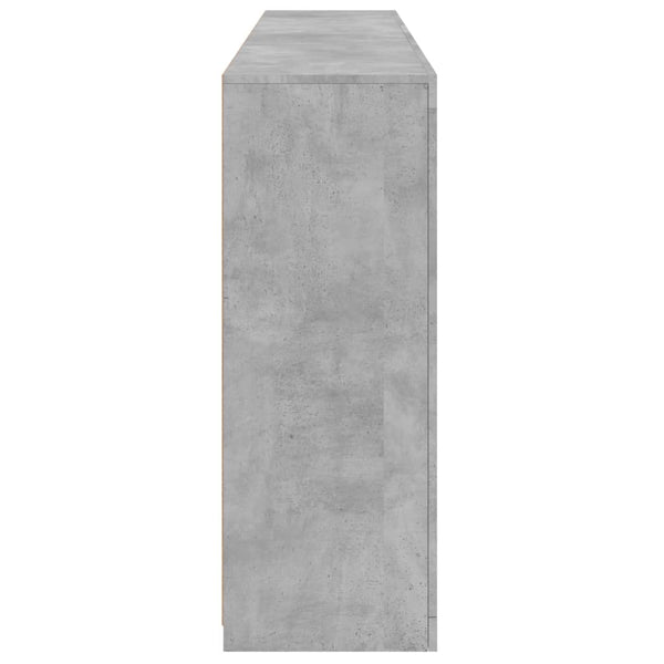 Sideboard mit LED Betongrau 181,5 cm