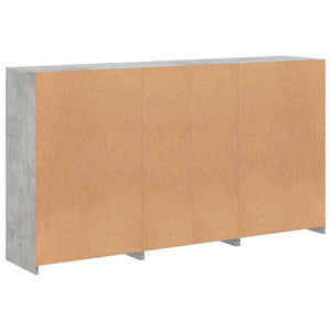 Sideboard mit LED Betongrau 181,5 cm