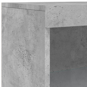 Sideboard mit LED Betongrau 181,5 cm