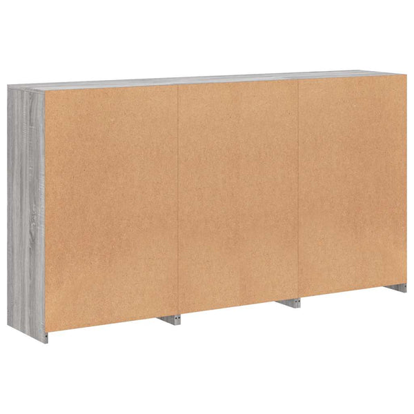Sideboard Grau Sonoma mit LED-Leuchten 181,5 cm