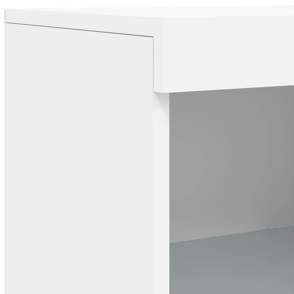 Sideboard mit LED Weiß 202x37x100 cm