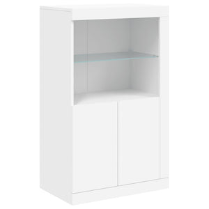 Sideboard mit LED Weiß 202x37x100 cm