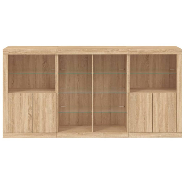 Sideboard mit LED Sonoma-Eiche 202 cm