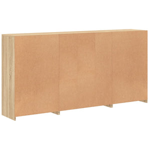 Sideboard mit LED Sonoma-Eiche 202 cm
