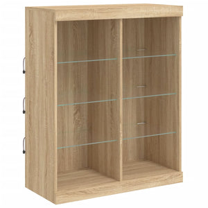 Sideboard mit LED Sonoma-Eiche 202 cm