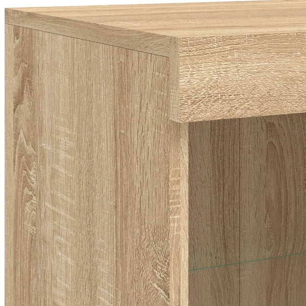 Sideboard mit LED Sonoma-Eiche 202 cm