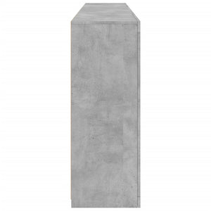 Sideboard mit LED Betongrau 202x37x100 cm