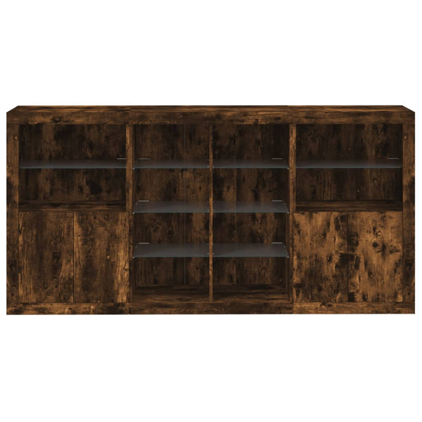 Sideboard mit LED Räuchereiche 202 cm