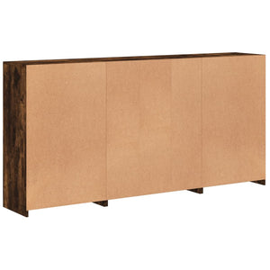 Sideboard mit LED Räuchereiche 202 cm