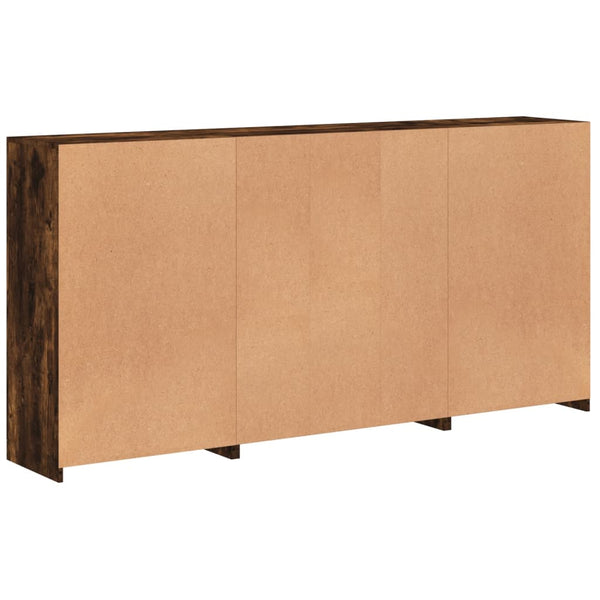 Sideboard mit LED Räuchereiche 202 cm