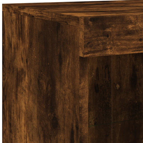 Sideboard mit LED Räuchereiche 202 cm