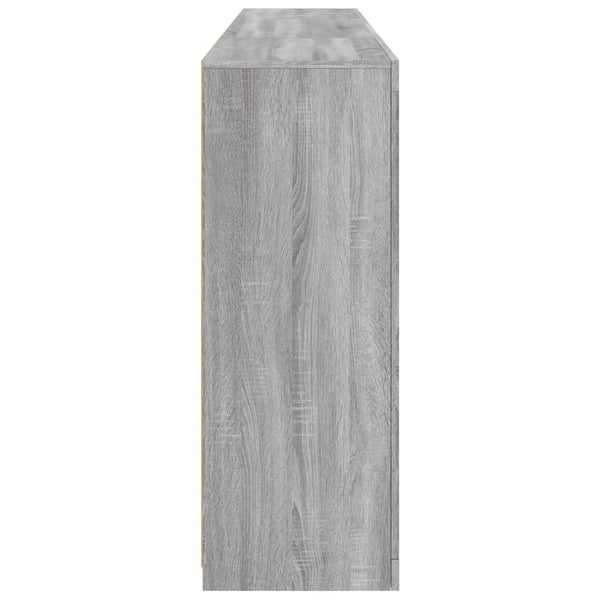 Sideboard Grau Sonoma mit LED 202x37x100 cm