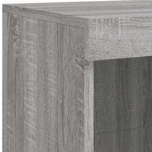 Sideboard Grau Sonoma mit LED 202x37x100 cm