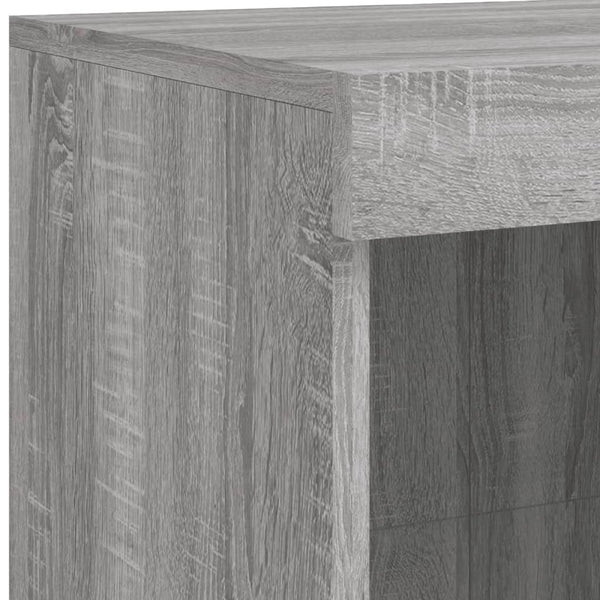 Sideboard Grau Sonoma mit LED 202x37x100 cm
