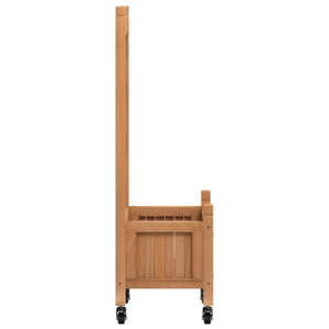 Pflanzkübel mit Rankgitter & Rollen