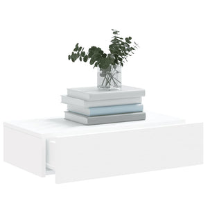 TV-Schrank Weiß mit LED 60 cm