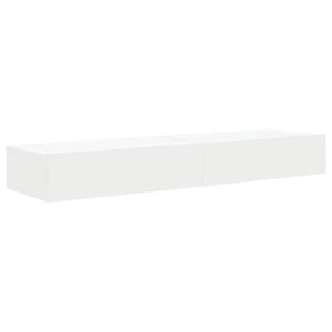 TV-Schränke mit LED, 2er-Set, Weiß