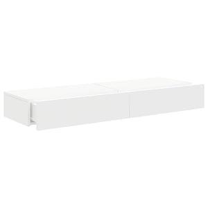 TV-Schränke mit LED, 2er-Set, Weiß