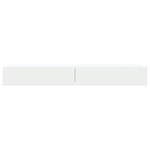 TV-Schränke mit LED, 2er-Set, Weiß