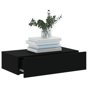 TV-Schrank mit LED Schwarz 60 cm
