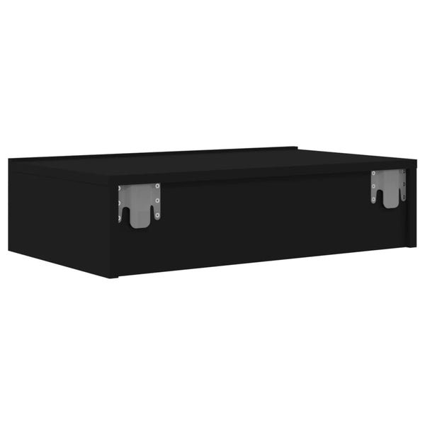 TV-Schrank mit LED Schwarz 60 cm