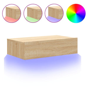 TV-Schrank Sonoma Eiche mit LED 60cm