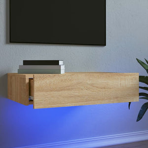 TV-Schrank Sonoma Eiche mit LED 60cm