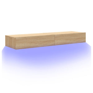 TV-Schränke mit LED Sonoma Eiche 2er Set