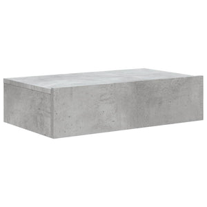 Meuble TV vidaXL avec lumières LED gris béton 60x35x15,5 cm