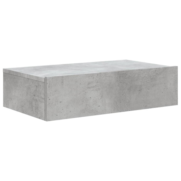 Meuble TV vidaXL avec lumières LED gris béton 60x35x15,5 cm