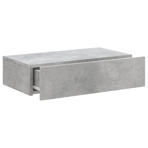 Meuble TV vidaXL avec lumières LED gris béton 60x35x15,5 cm